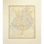 ANTIQUE PRINTED MAP 'CHINA' BY J. & C. WALKER, London 1843 - 1844. Attractive hand-colour. This