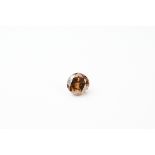 A LOOSE FANCY COLOURED DIAMOND 1.02CT, WITH DIAMOND REPORT. Natural Yellow Brown colour stone, round