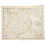 ANTIQUE PRINTED MAP 'CHINA' BY G. H. SWANSTON & J. BARTHOLOMEW, Edinburgh, London & Dublin A