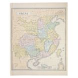 ANTIQUE PRINTED MAP 'CHINA' BY GEORGE PHILLIP & SON, London c1859. Lithograph Original Colour.