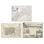 THREE 18TH CENTURY COPPERPLATE MAPS OF JAPAN