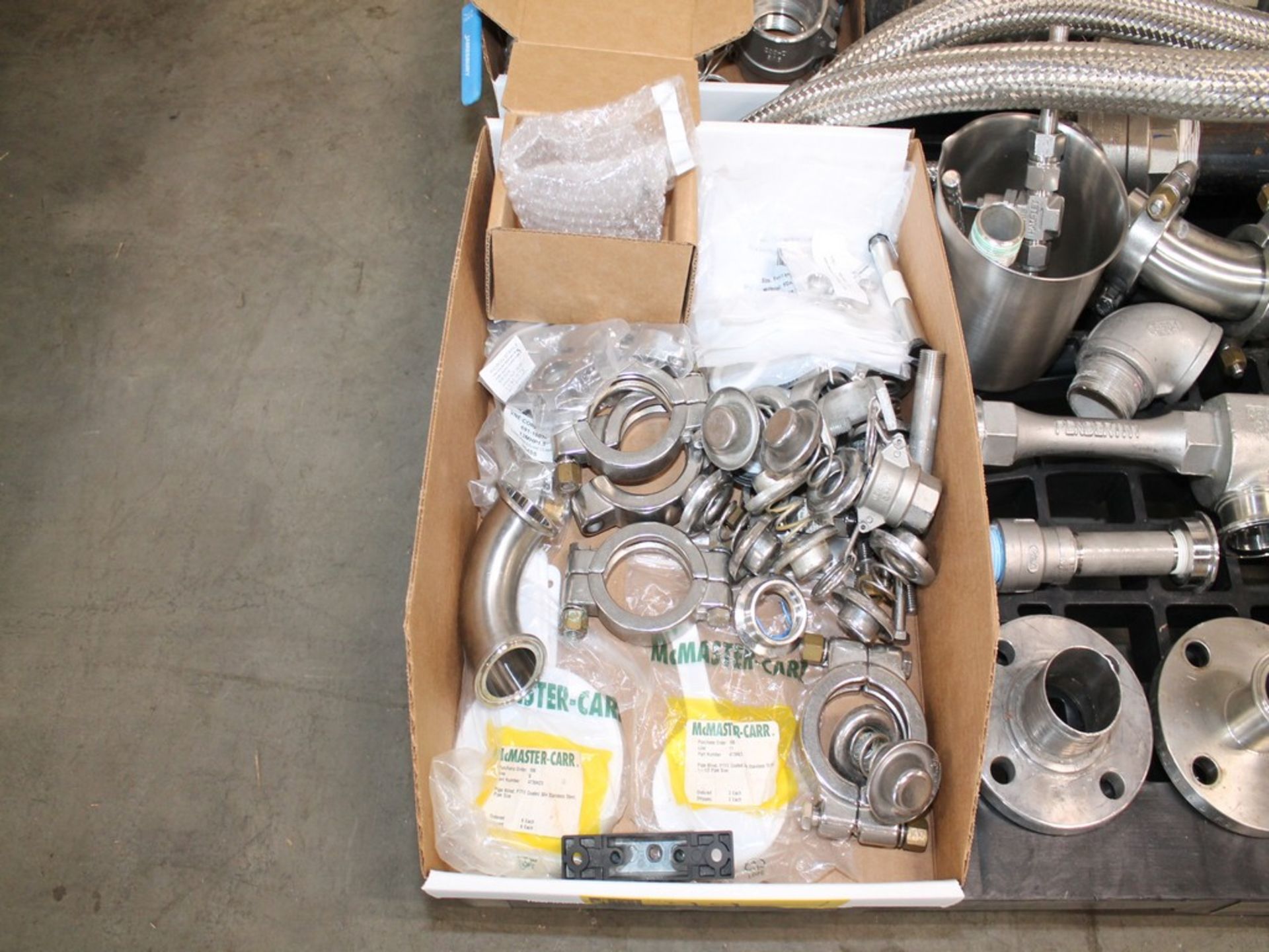 LOT CONTENTS OF PALLET WITH MISCELLANEOUS FLAME ARRESTORS, HOSES, VALVES, TRANSMITTERS, PIPE - Image 12 of 18