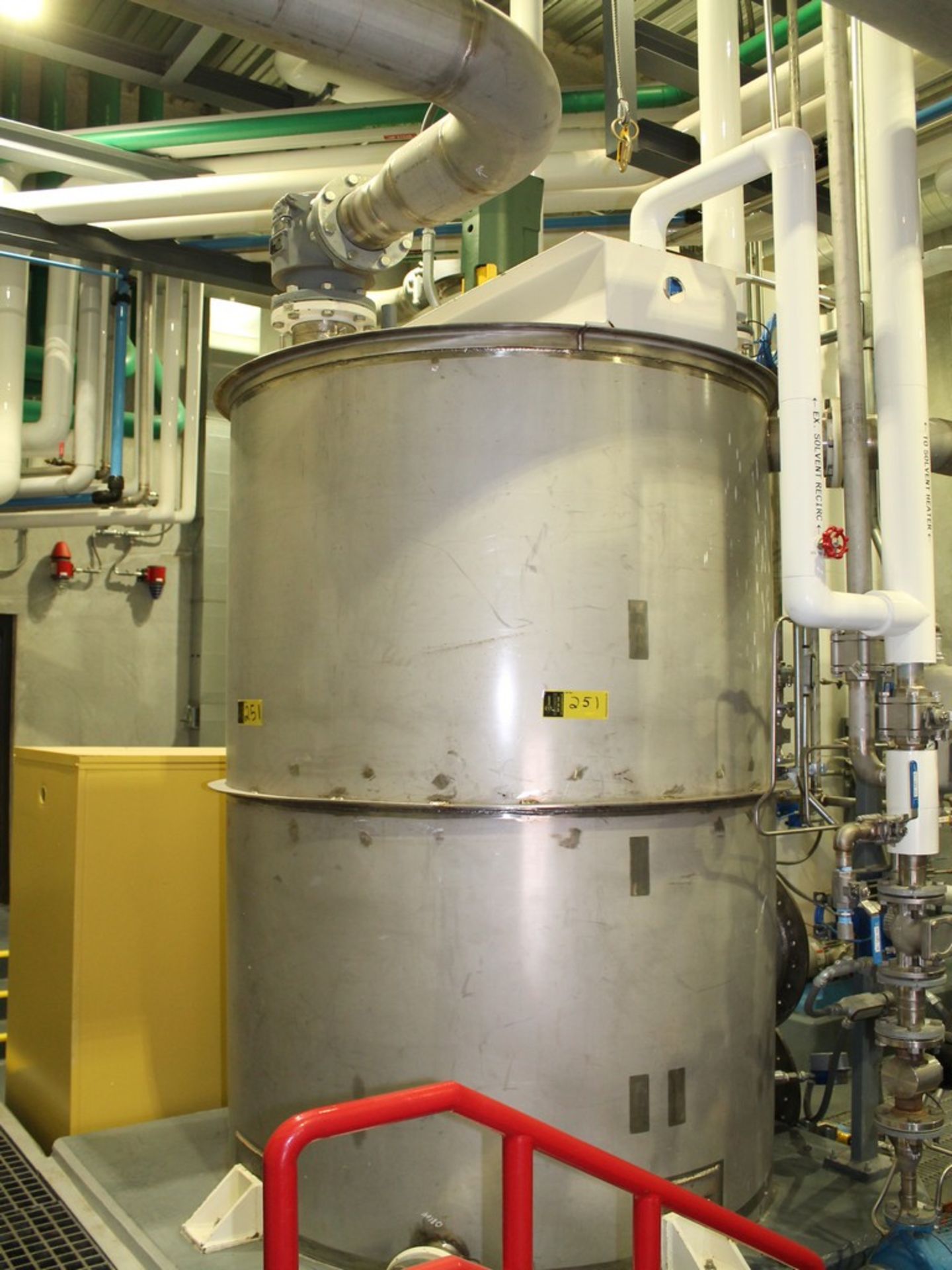 CRECO LOT STAINLESS STEEL EXTRACTION SOLVENT TANK - Image 11 of 12