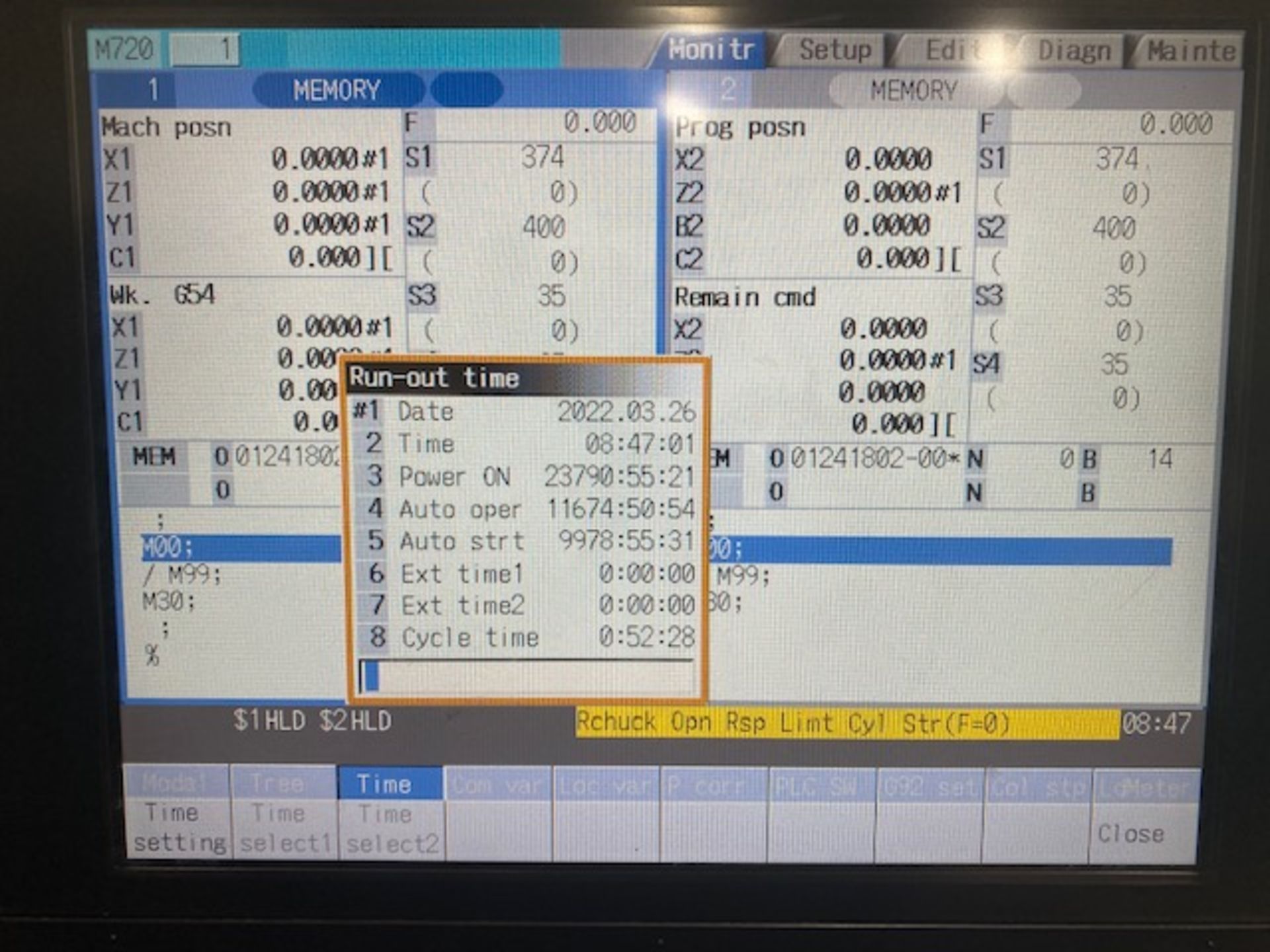 2013 GANESH CYCLONE 70-TTMY CNC Twin Turret Twin Spindle Live Tooling Y-Axis, With Bar Feeder - Image 27 of 28