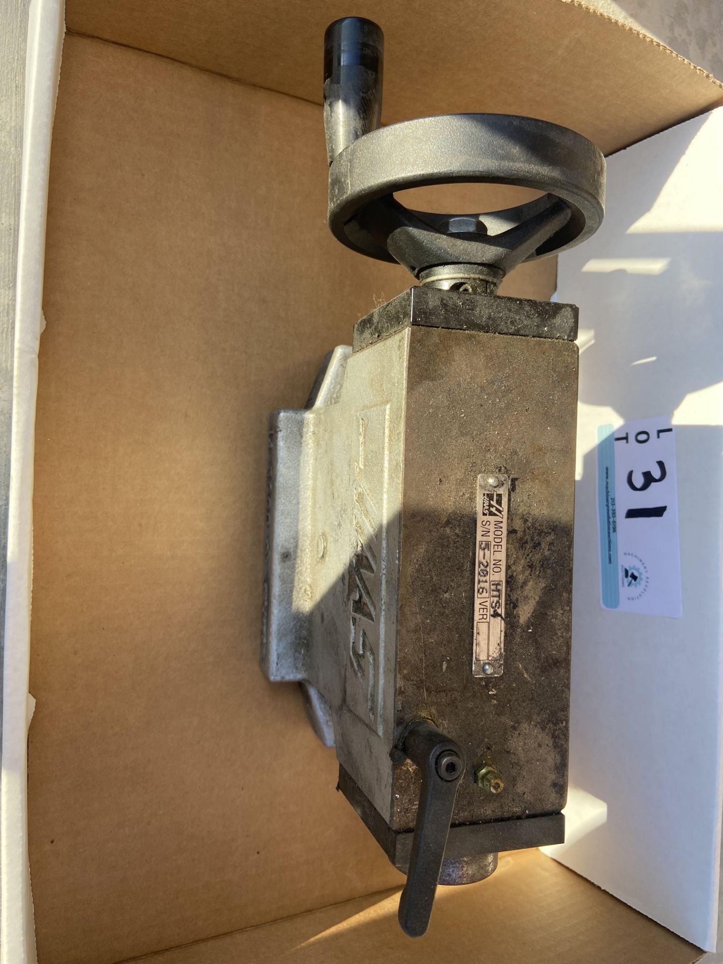 HAAS Tailstock 4" Model HTS4 s/n: 5-2016