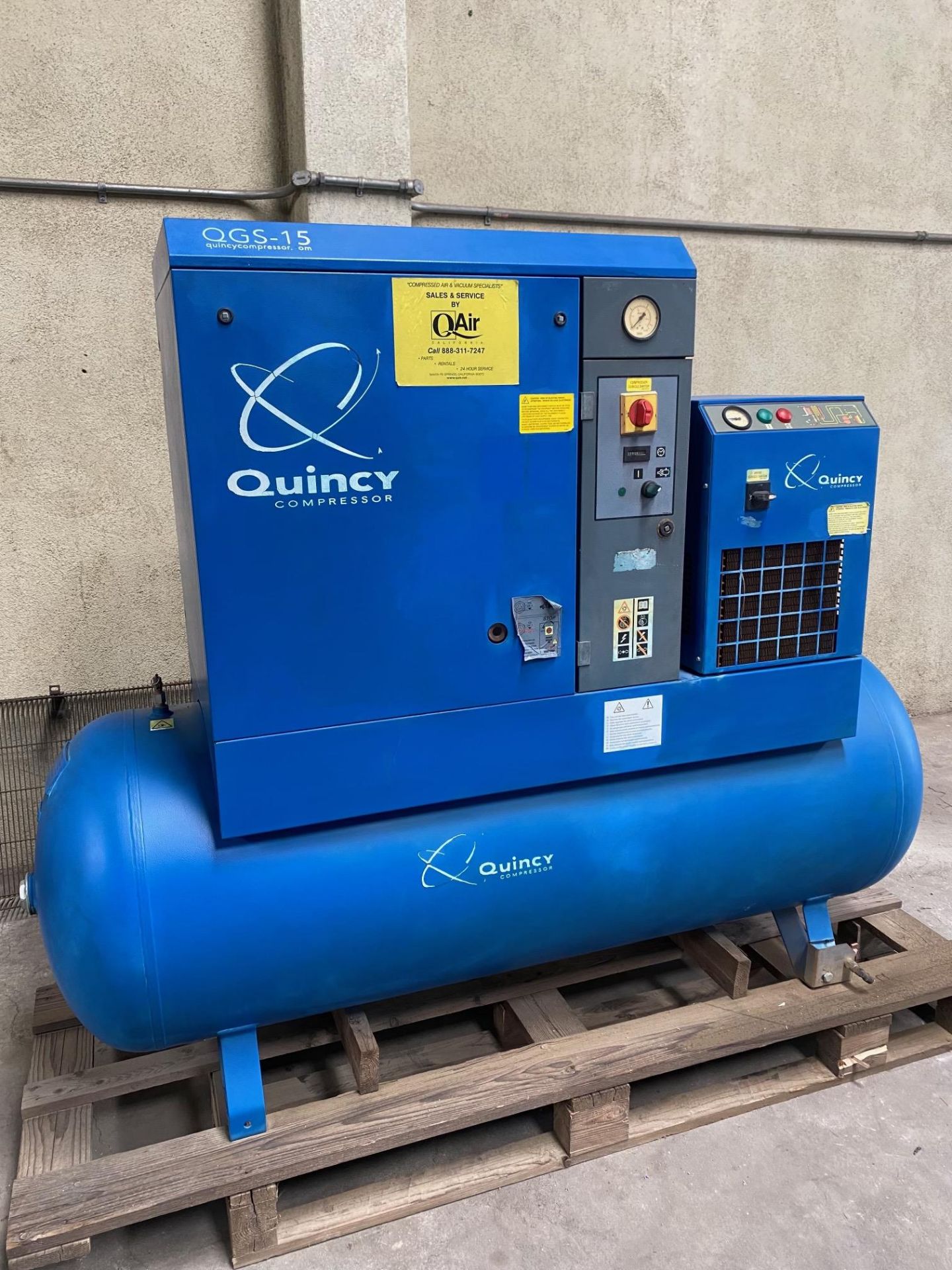 2015 Quincy QGS-12 Compressor 125PSI