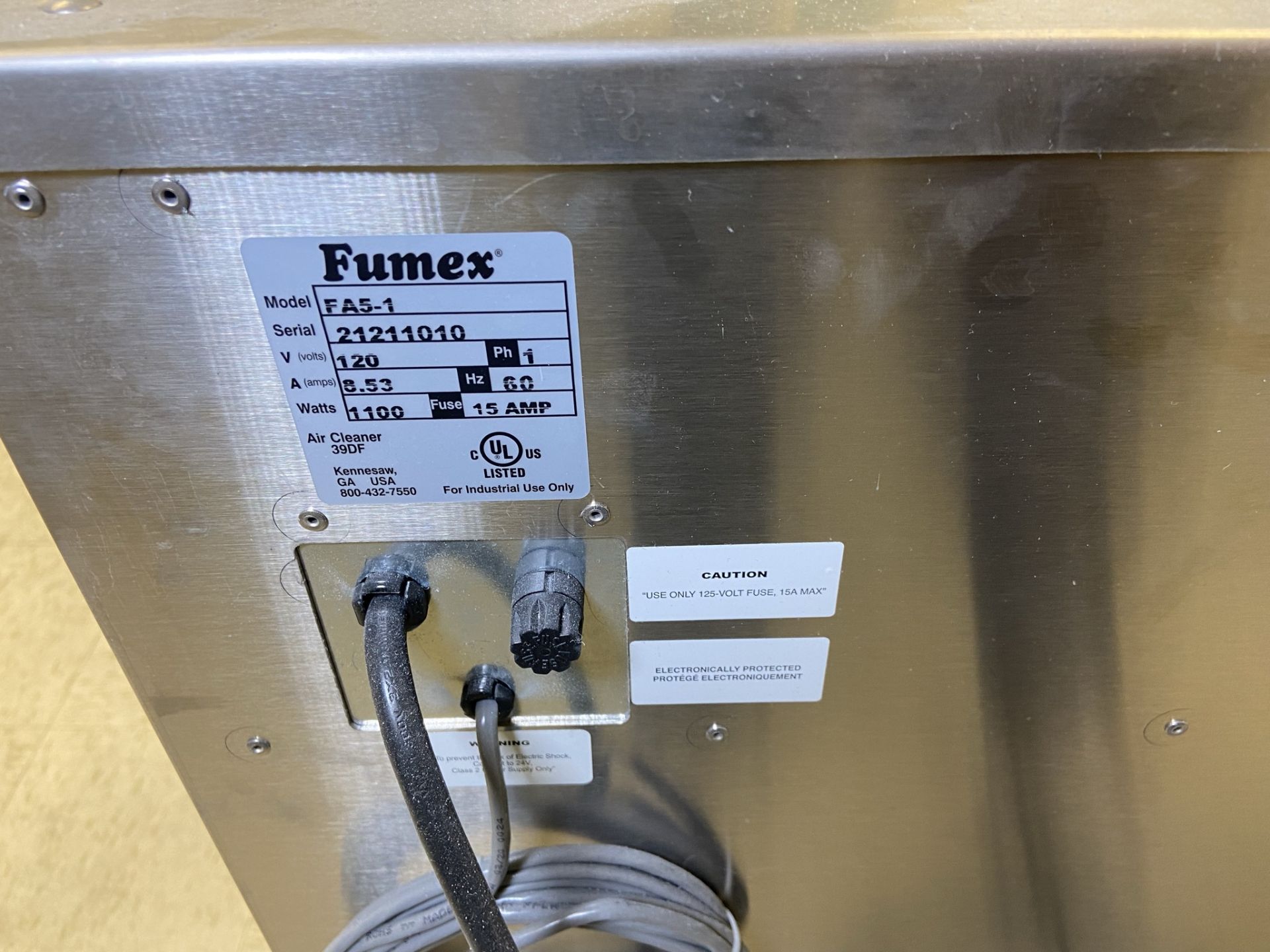 Fumex FA5-1 Fume Extractor for Laser - Image 3 of 5