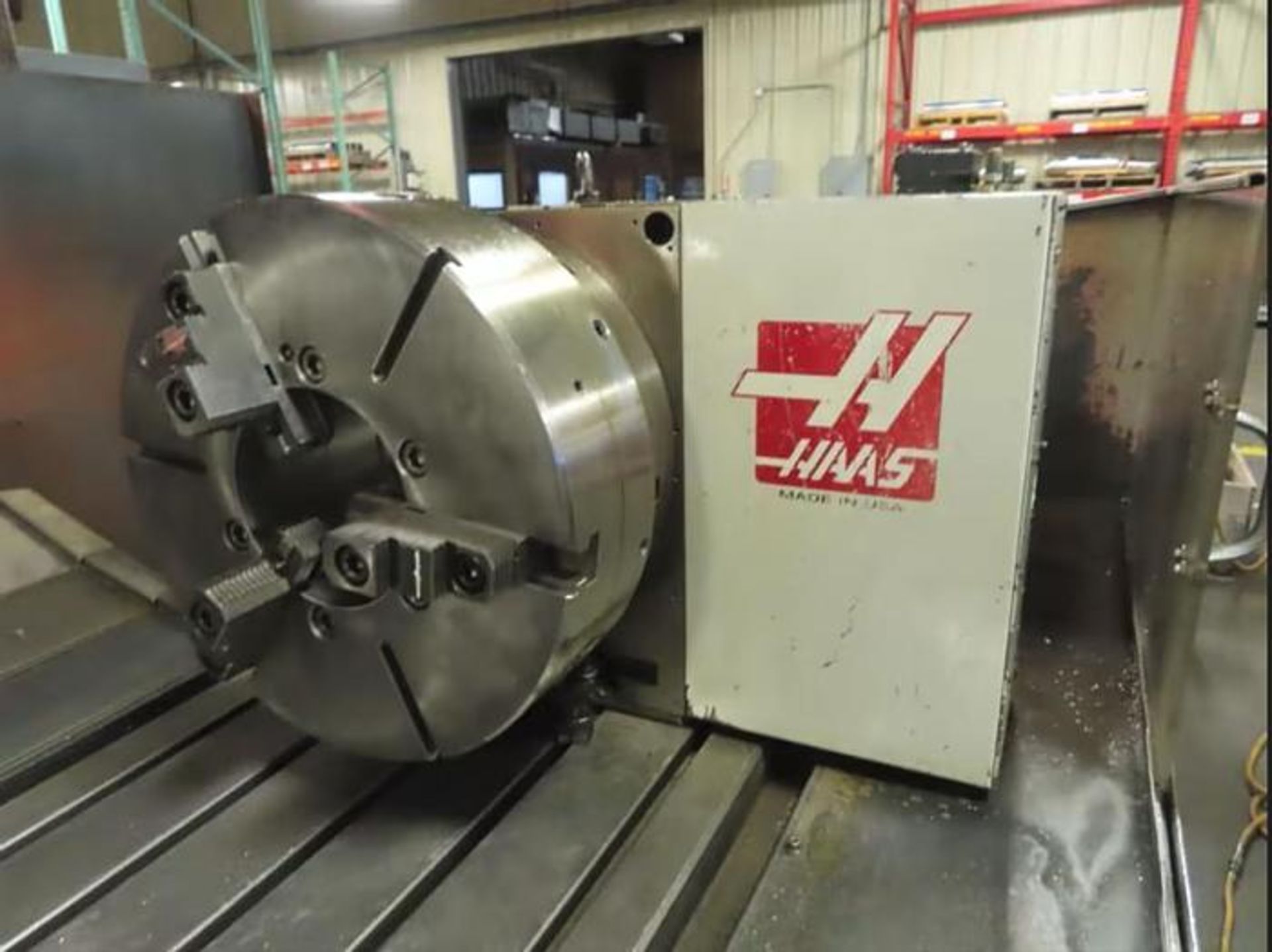 HAAS 20" 3-Jaw Chuck, 7" Hole Through Center, 4th Axis Rotary Table