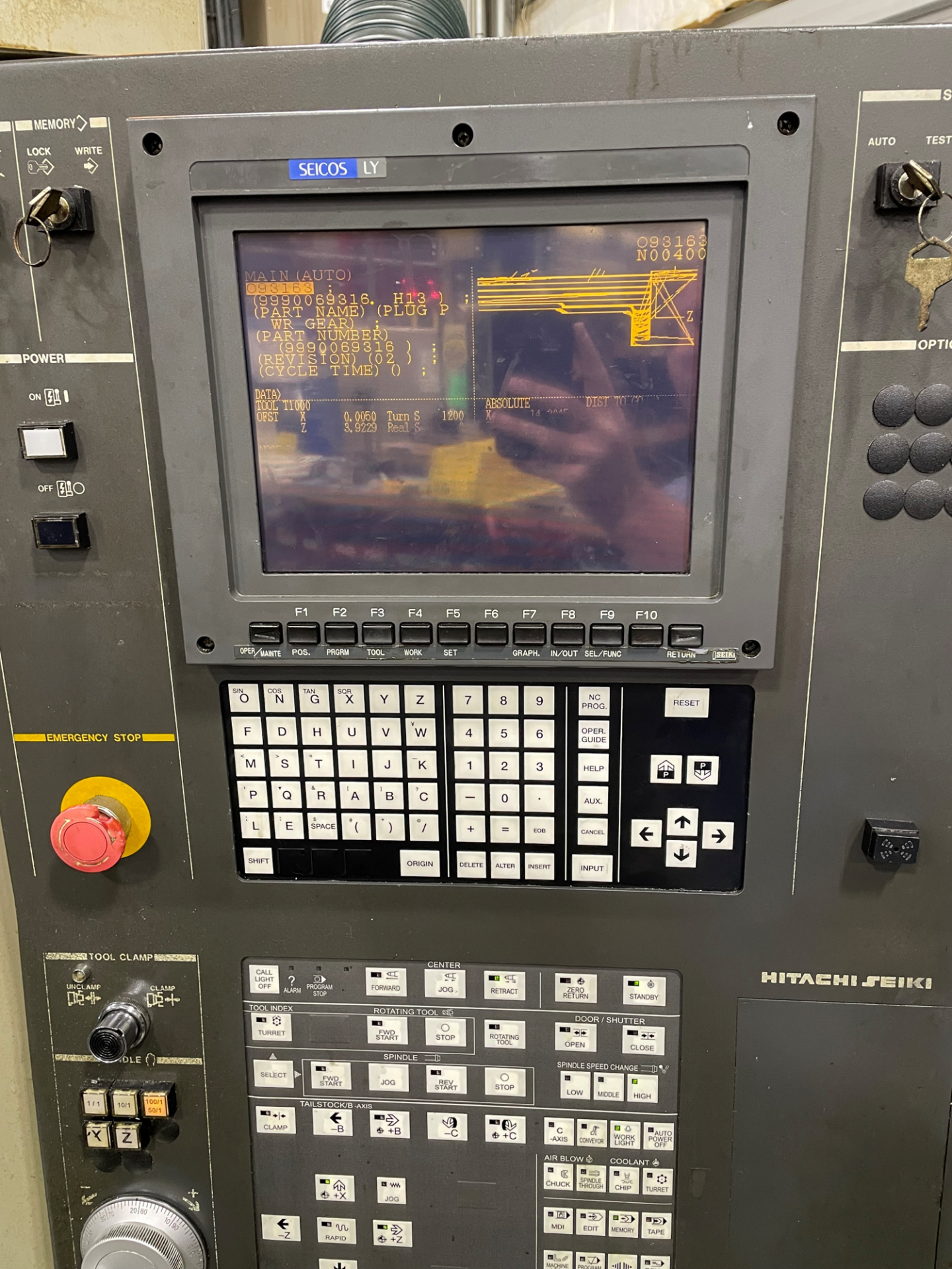 1998 Hitachi Seiki HT23J CNC Lathe #1 - Image 4 of 5