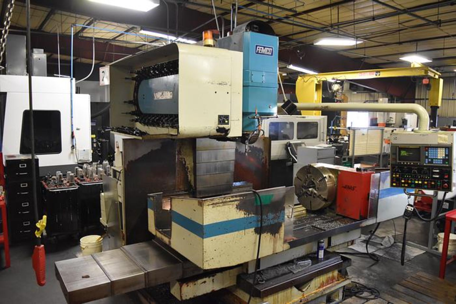 1996 KAO Fong Femco VMC-1400 4-Axis CNC Vertical Machining Center - Image 2 of 12