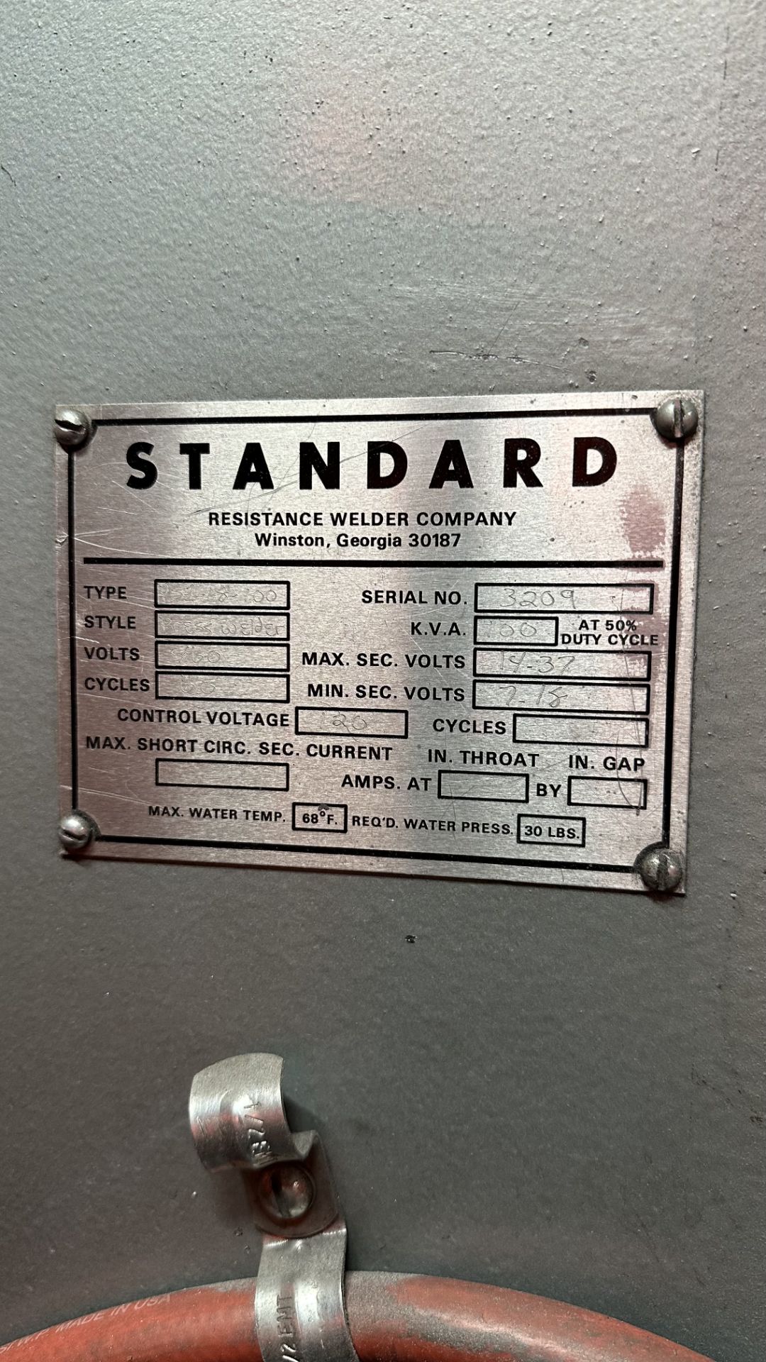 Standard Industries Press Spot Welder - Image 4 of 4