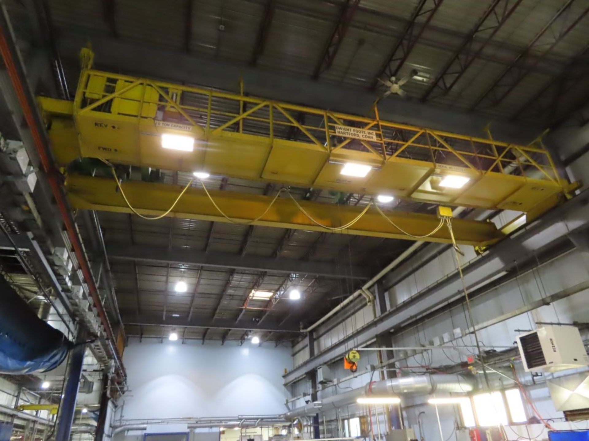 Dwight Foote Top Running 20 Ton Overhead Crane