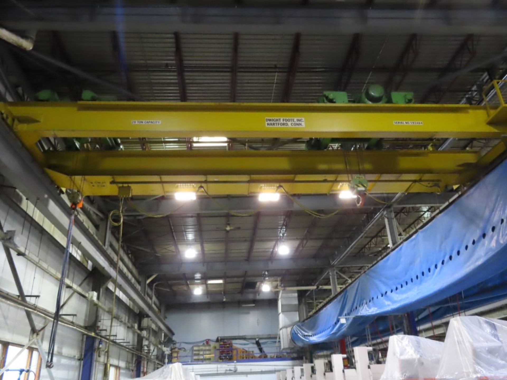 Dwight Foote Top Running 20 Ton Overhead Crane - Image 2 of 3
