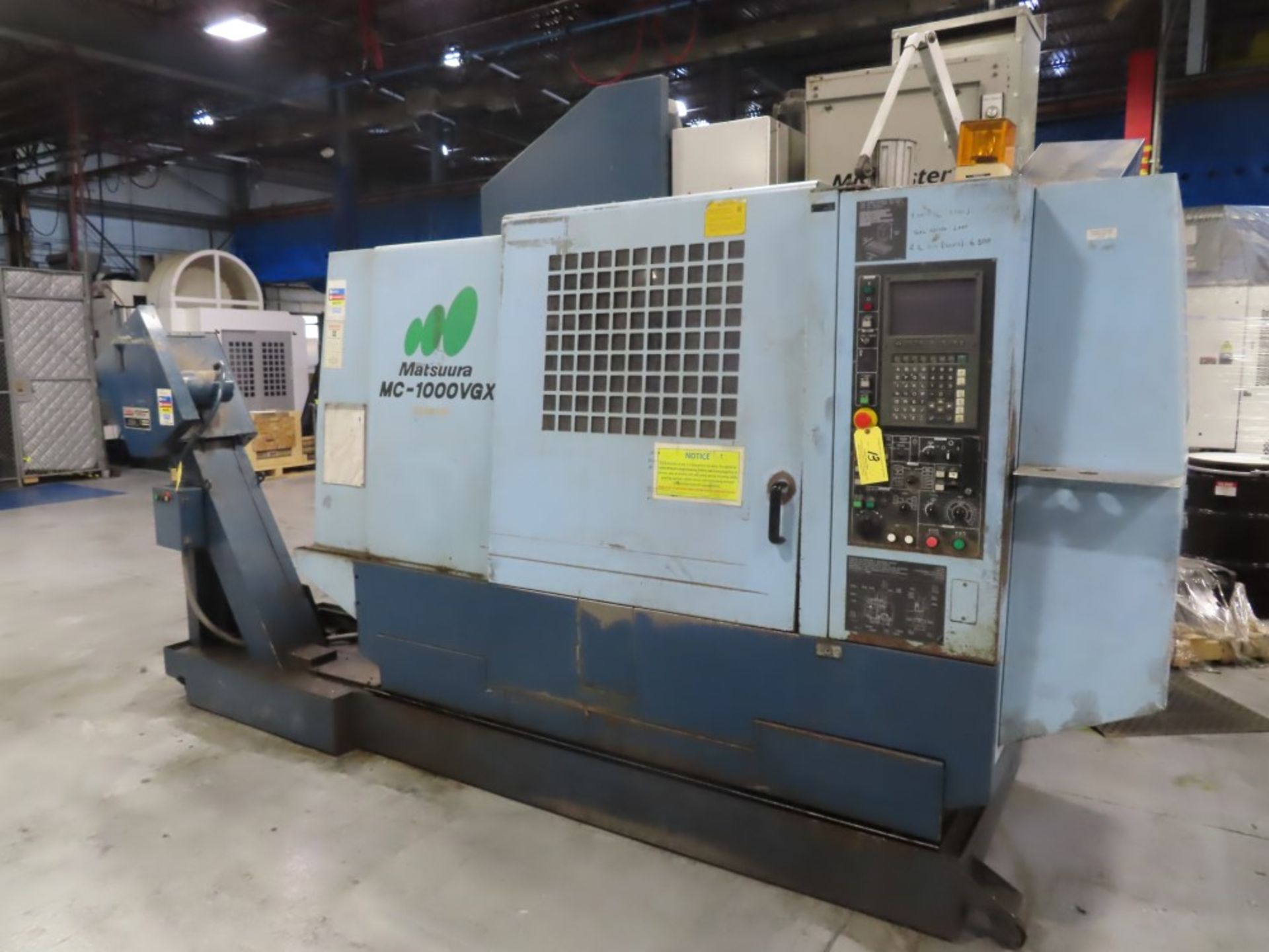 1999 Matsuura MC-1000VGX Vertical Machining Center