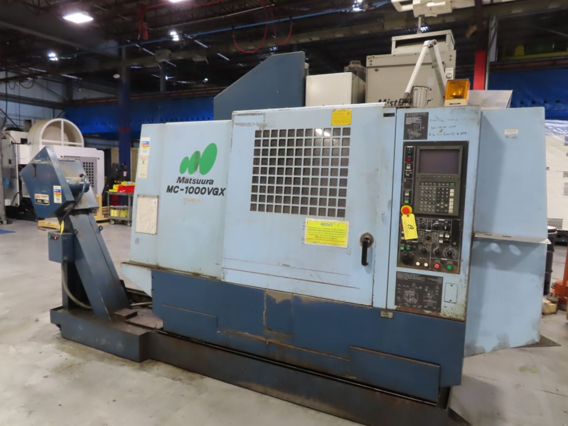 1999 Matsuura MC-1000VGX Vertical Machining Center - Image 6 of 6