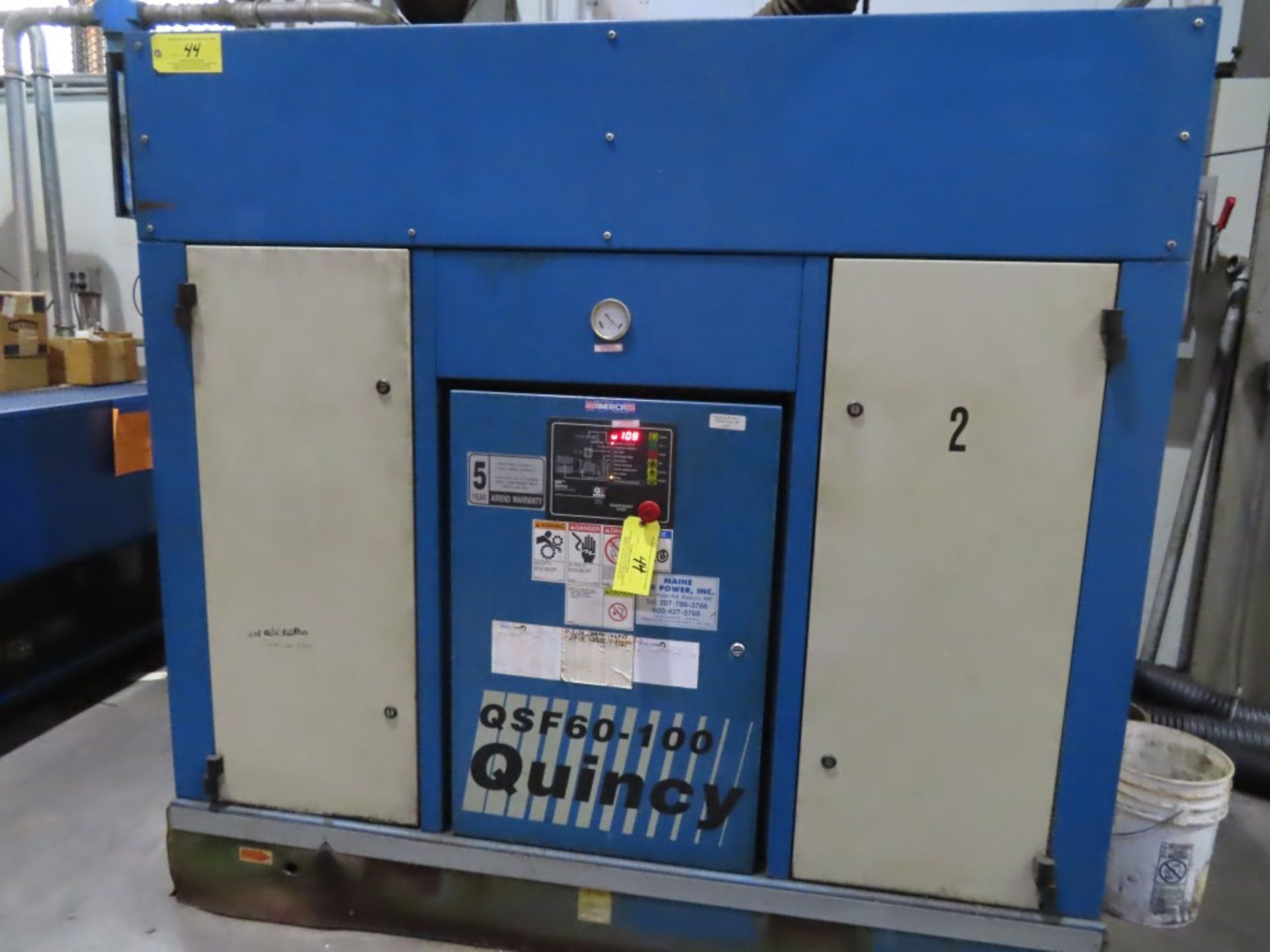 Quincy QSF60-100 60 HP Rotary Screw Air Compressor - Image 3 of 3