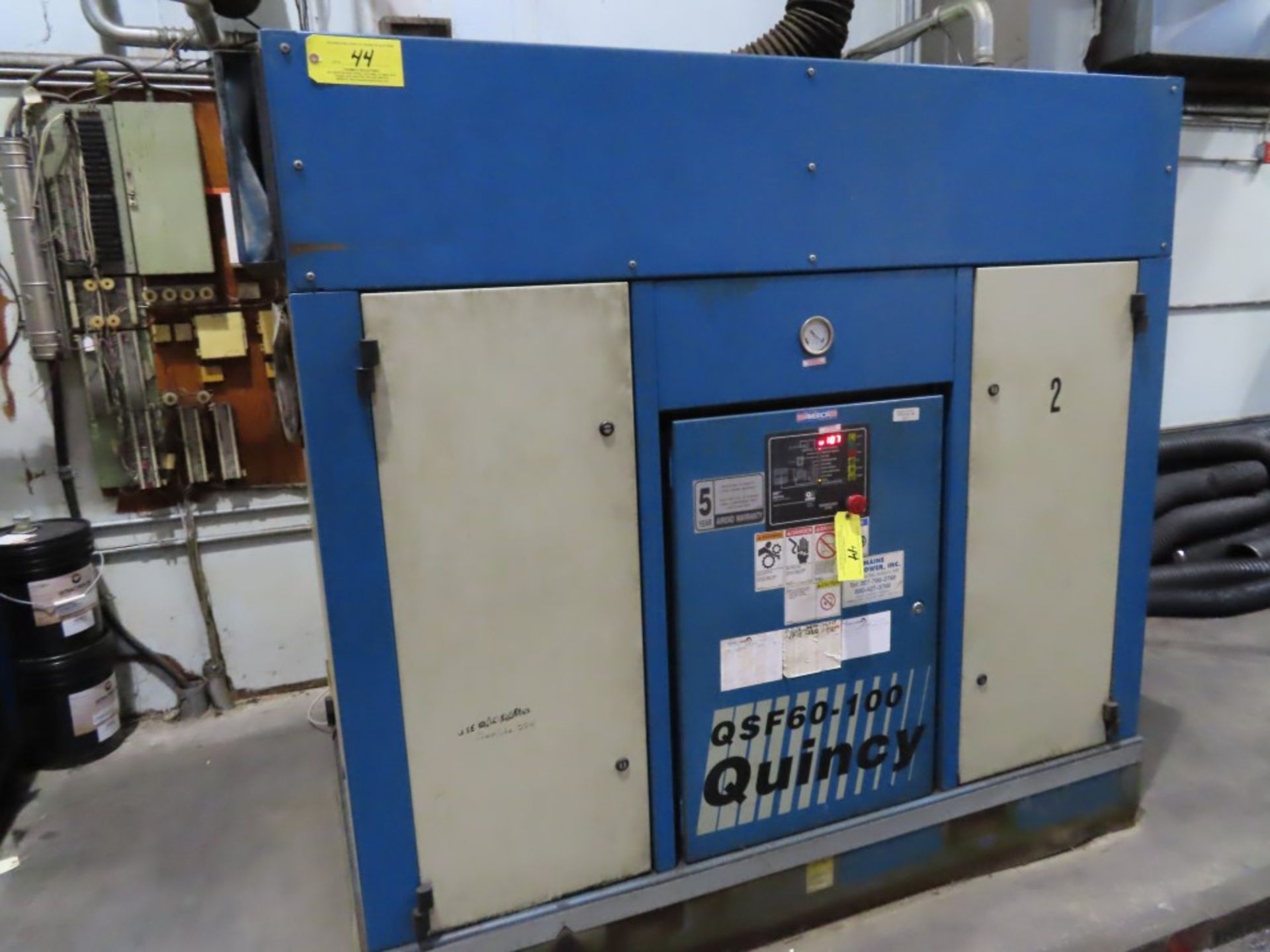 Quincy QSF60-100 60 HP Rotary Screw Air Compressor - Image 2 of 3