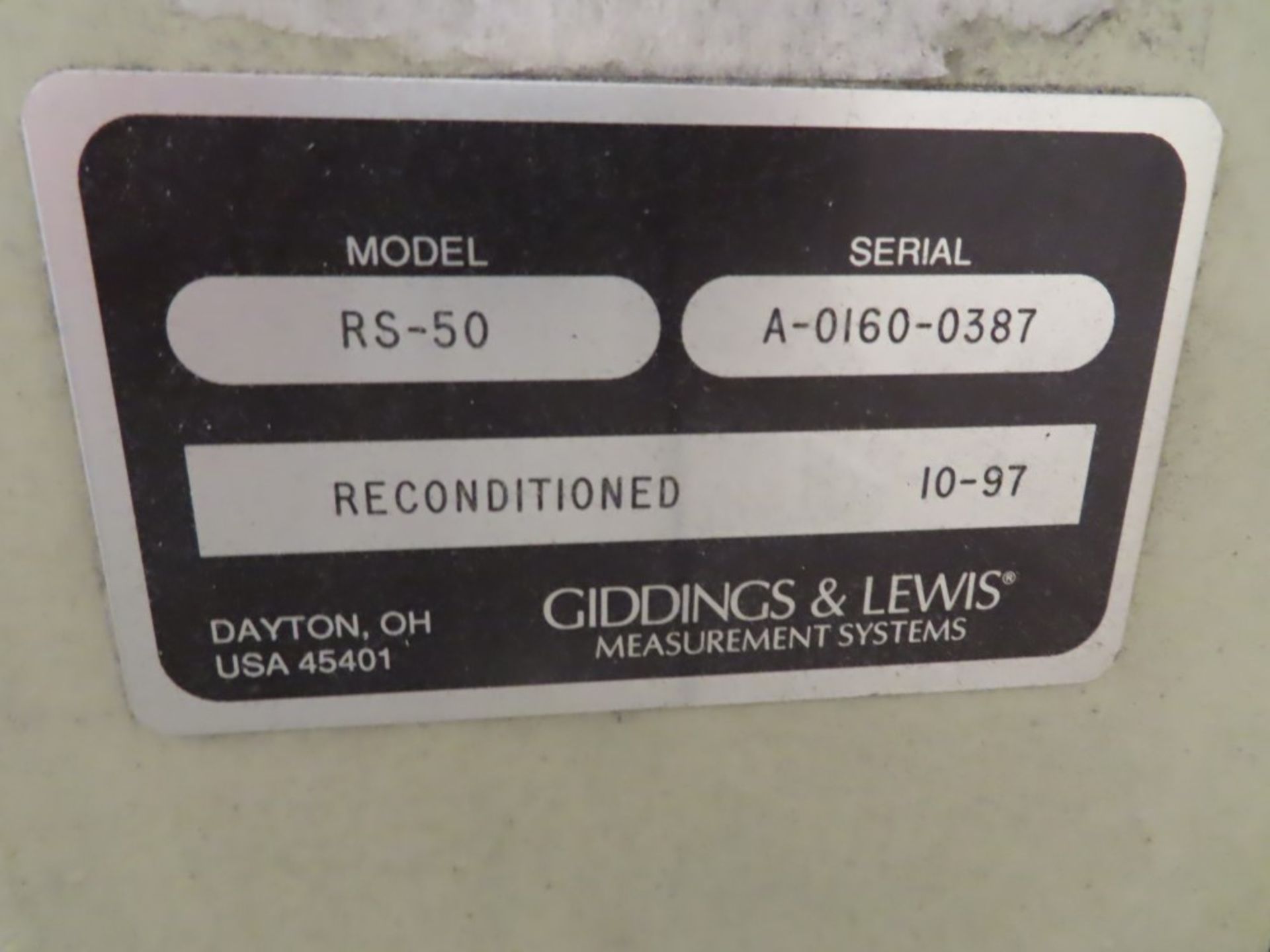 1997 Giddings & Lewis Coordinate Measuring Machine - Image 8 of 8