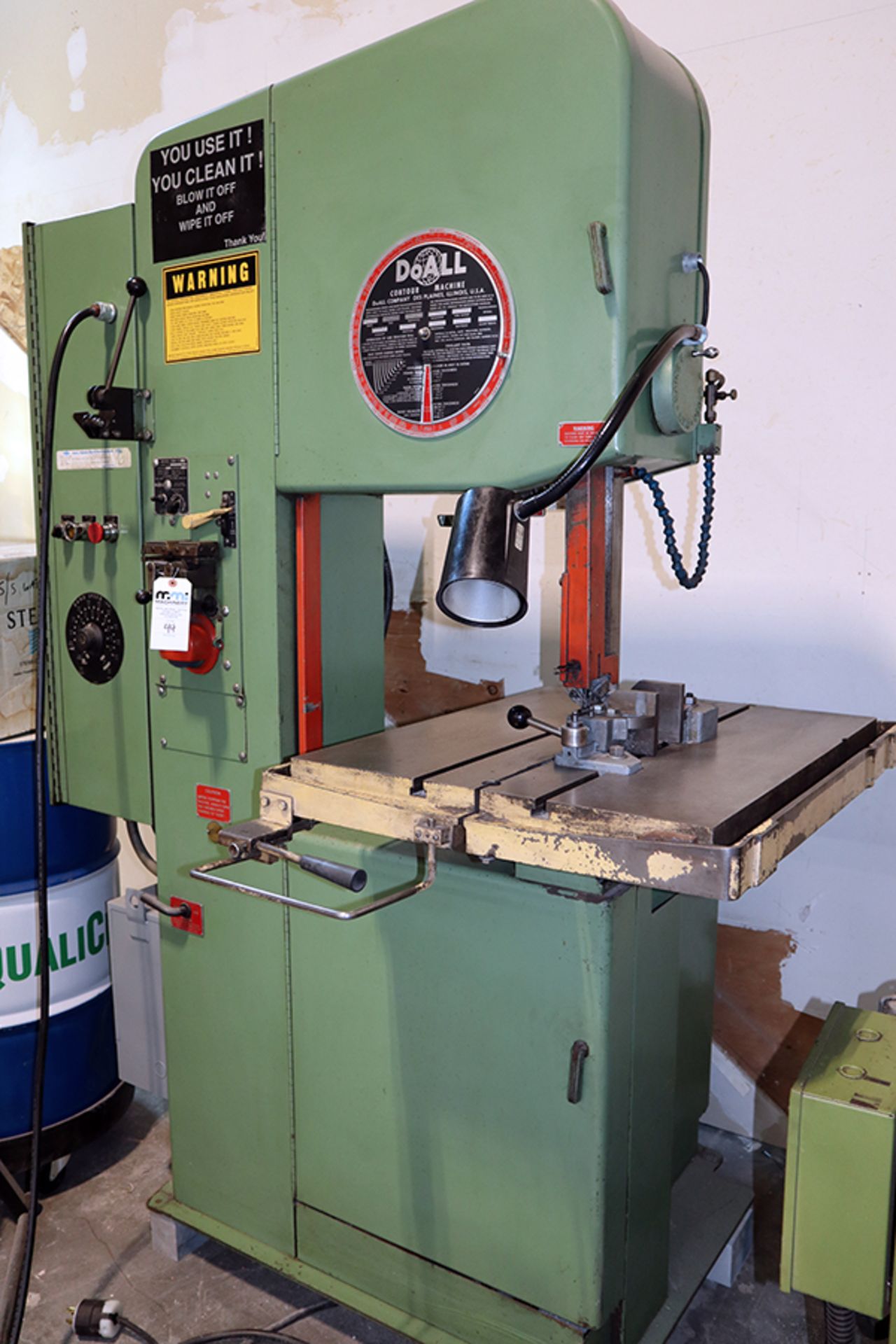 Do-All DBW-15M Band Saw w/Cabinet of Accessories - Image 3 of 12