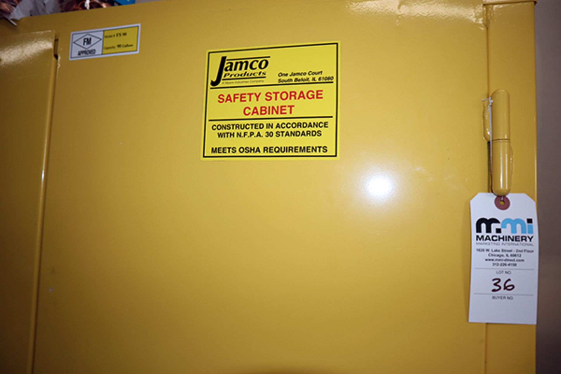 Jamco Products FS90 Safety Storage Cabinet (2018) - Image 2 of 4