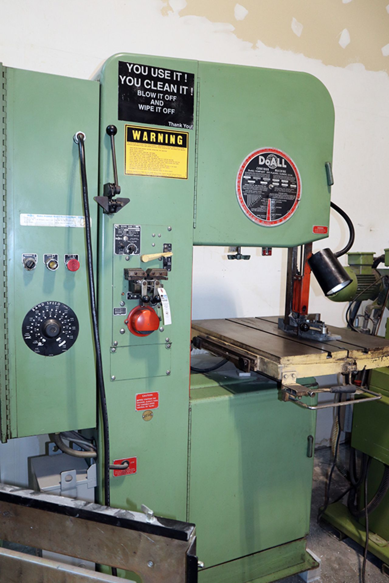 Do-All DBW-15M Band Saw w/Cabinet of Accessories - Image 6 of 12