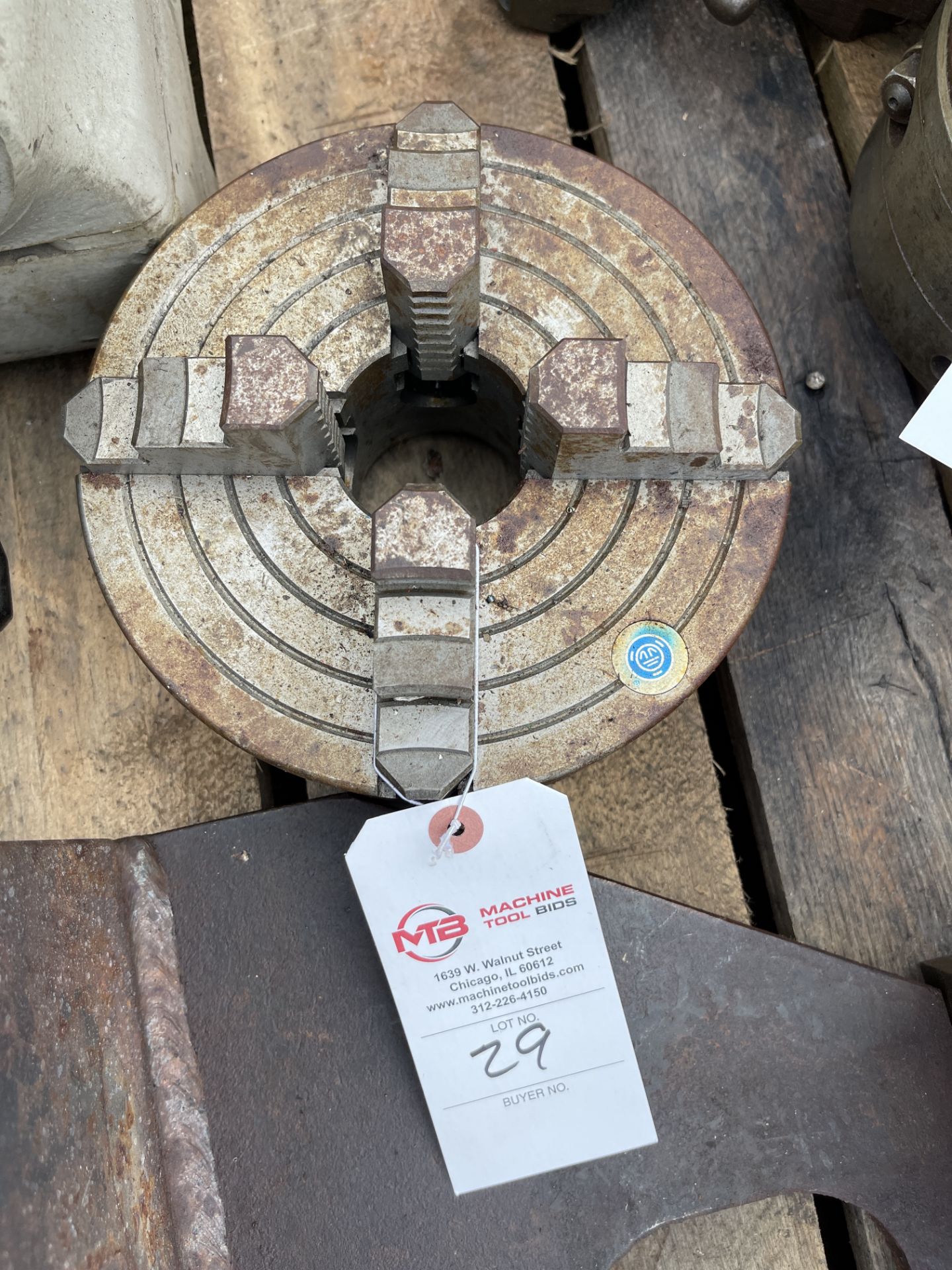 8” 4-Jaw Chuck