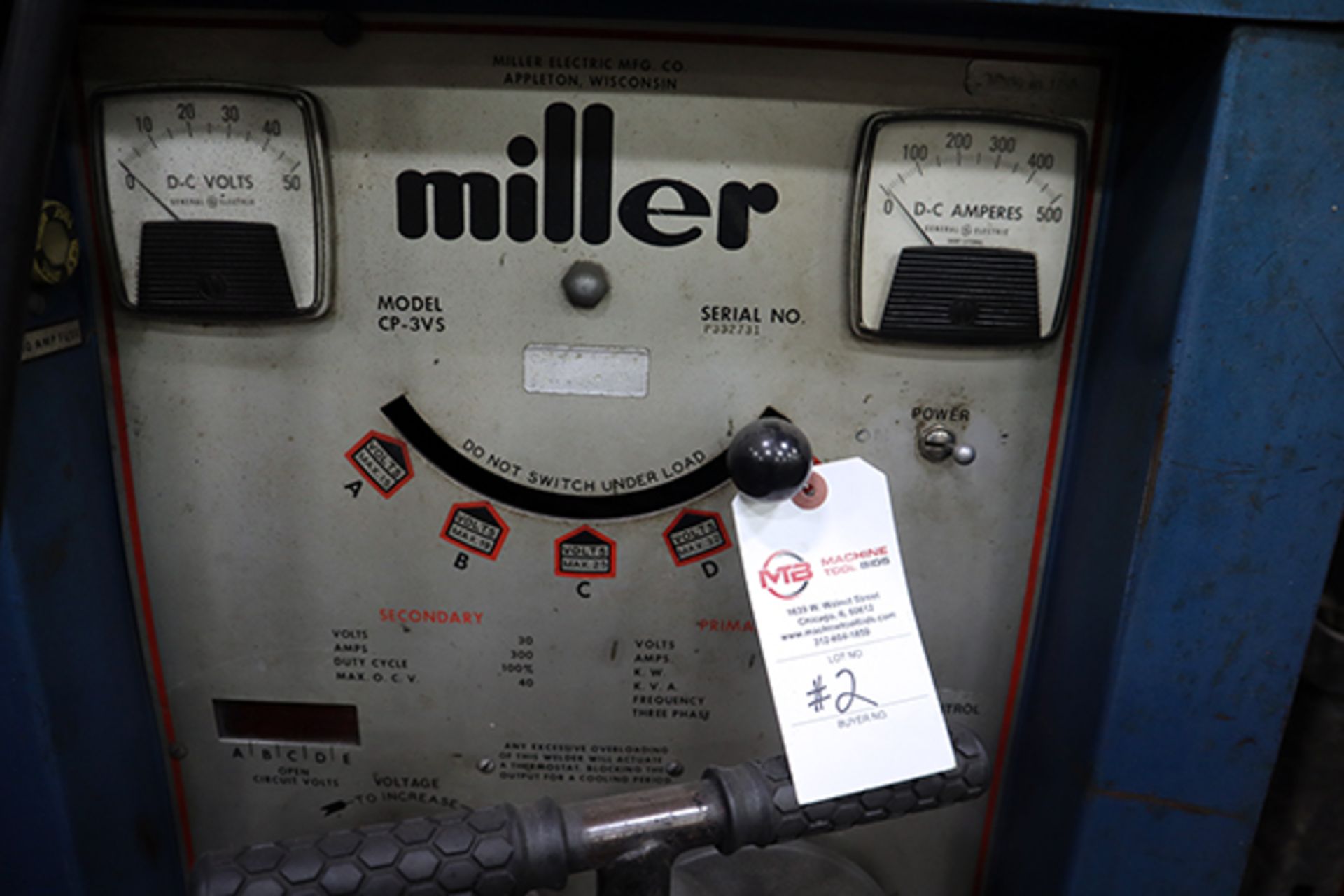 Miller CP-3VS Welder #2 - Image 2 of 6