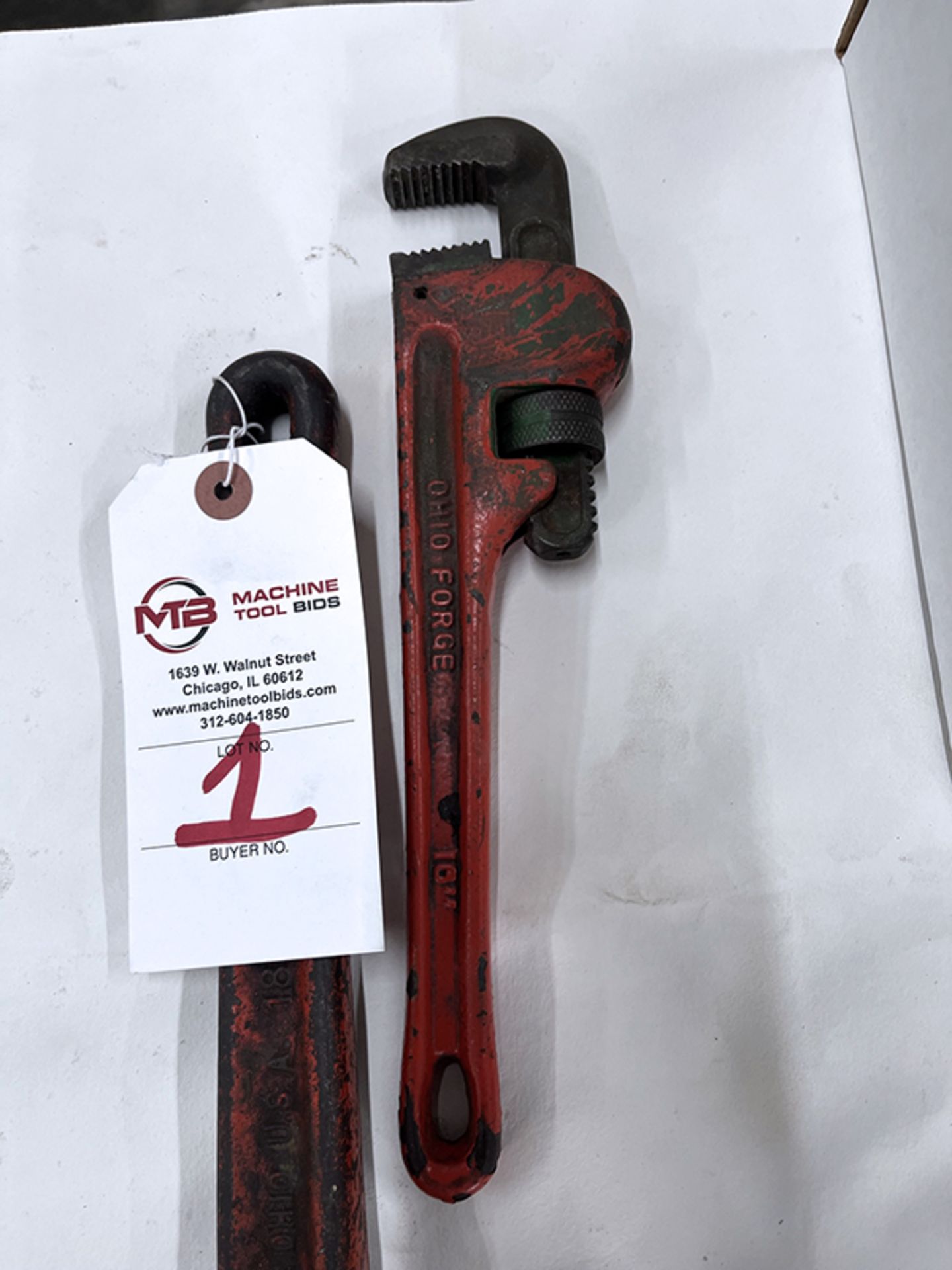 (2) Pipe Wrenches - Image 2 of 6