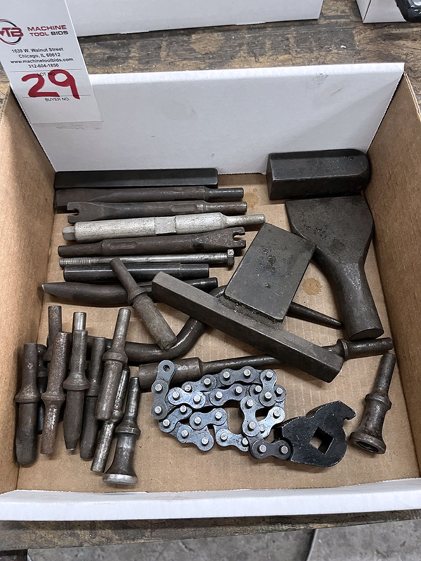 Assortment of Bits and a Chain Clamp