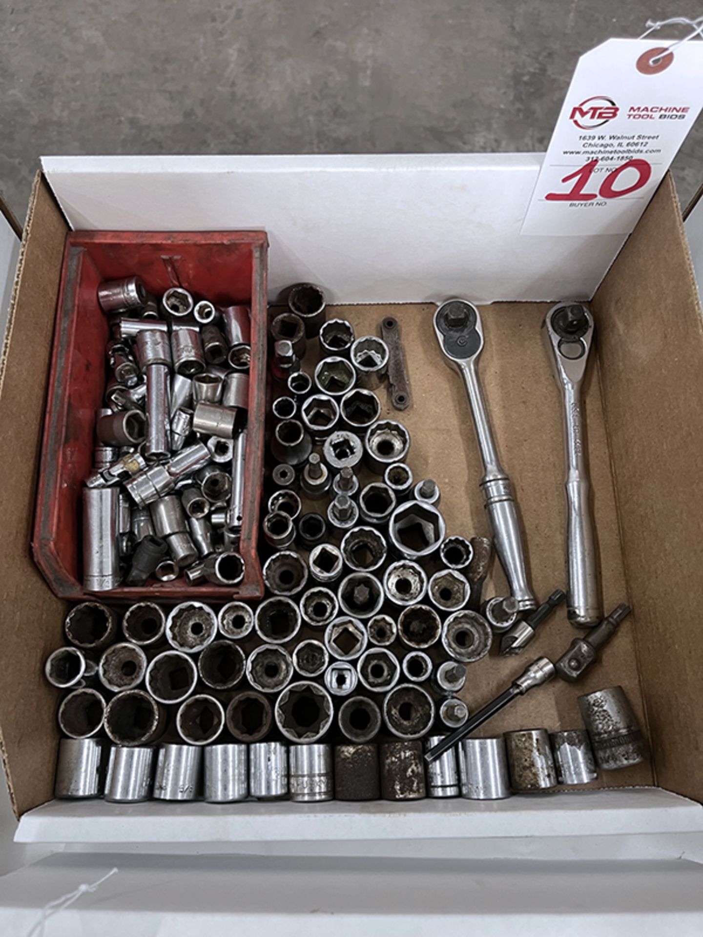 Assortment of Sockets and Socket Wrenches