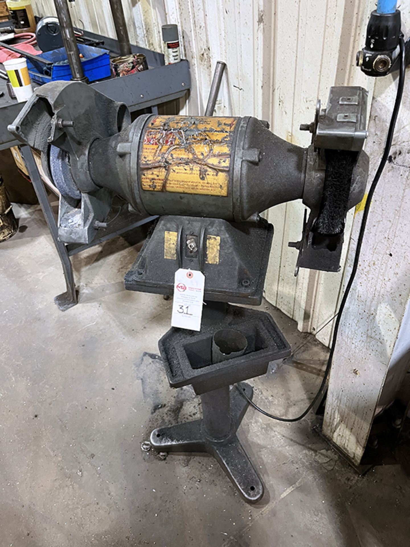 10" Dayton 4Z911B Dual End Pedestal Grinder