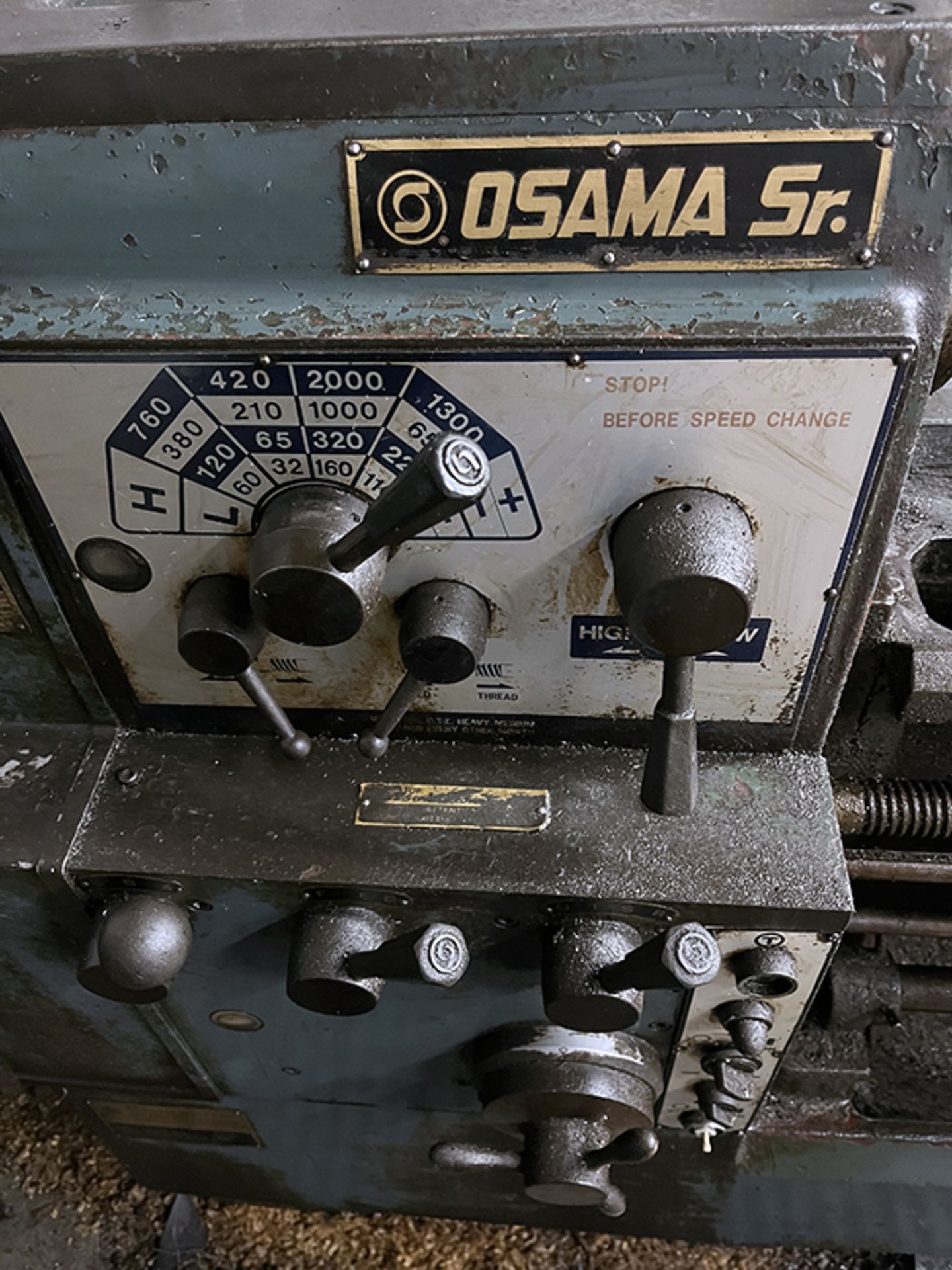 17" x 40" Osama Sr SJ1740D Engine Lathe - Image 10 of 16