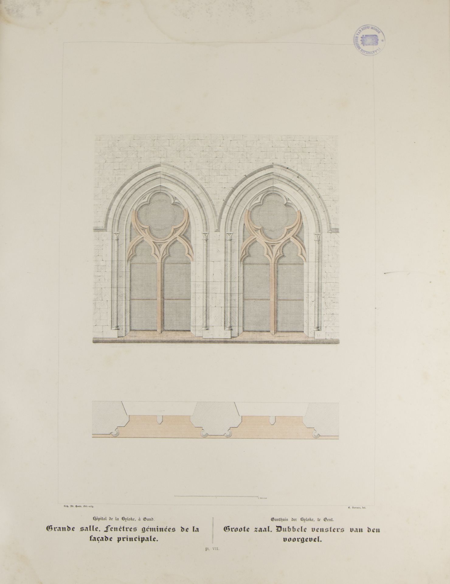 L'Hopital de la Byloke by Arthur Verhaegen 1889, 43 plates - Bild 2 aus 5