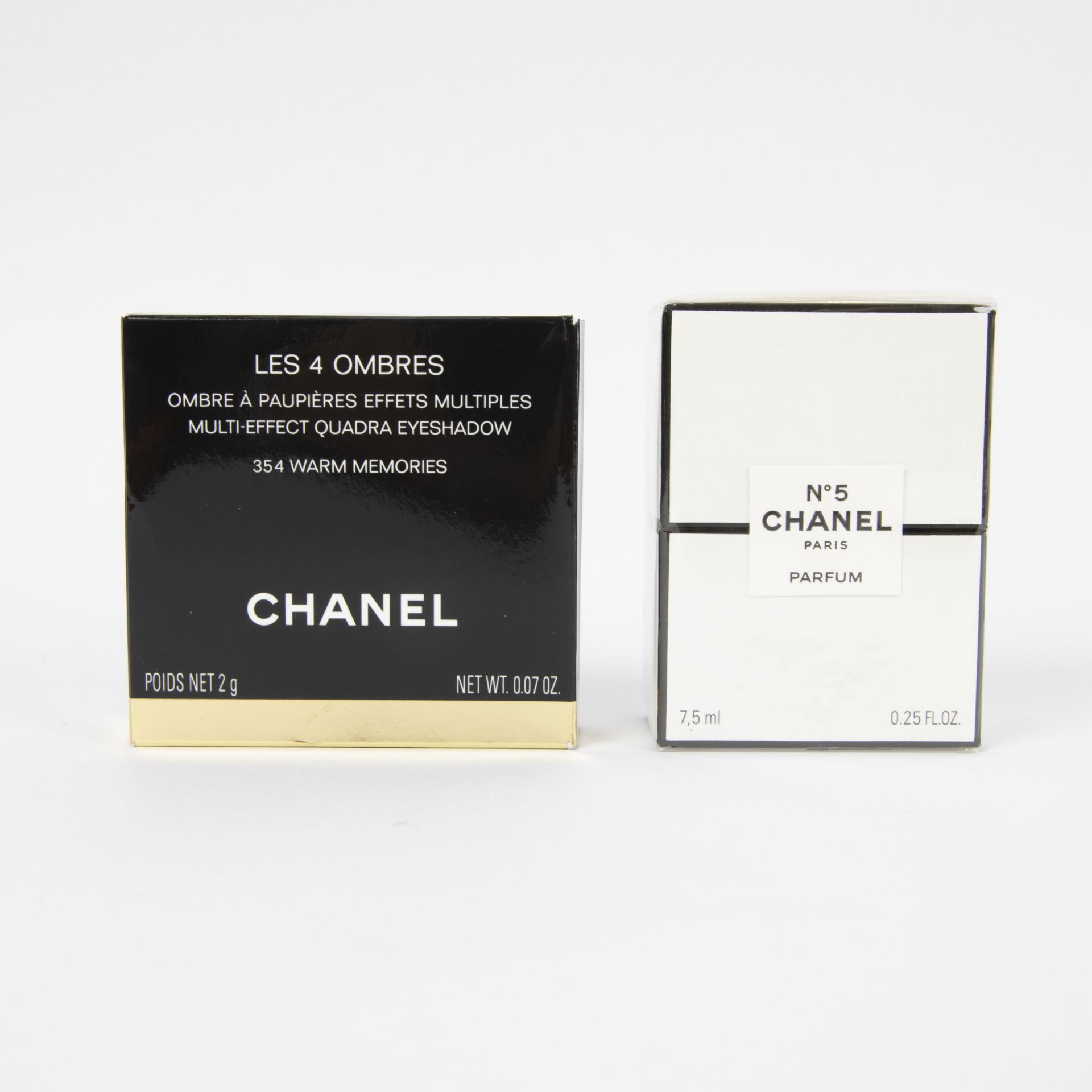 Les 4 ombres de Chanel and Chanel perfume n°5, 7.5 ml