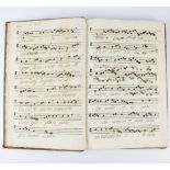 18th century hymnal Antiphonarium French handwritten