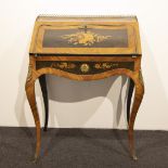 19th century secretary with marquetry, style Louis XV