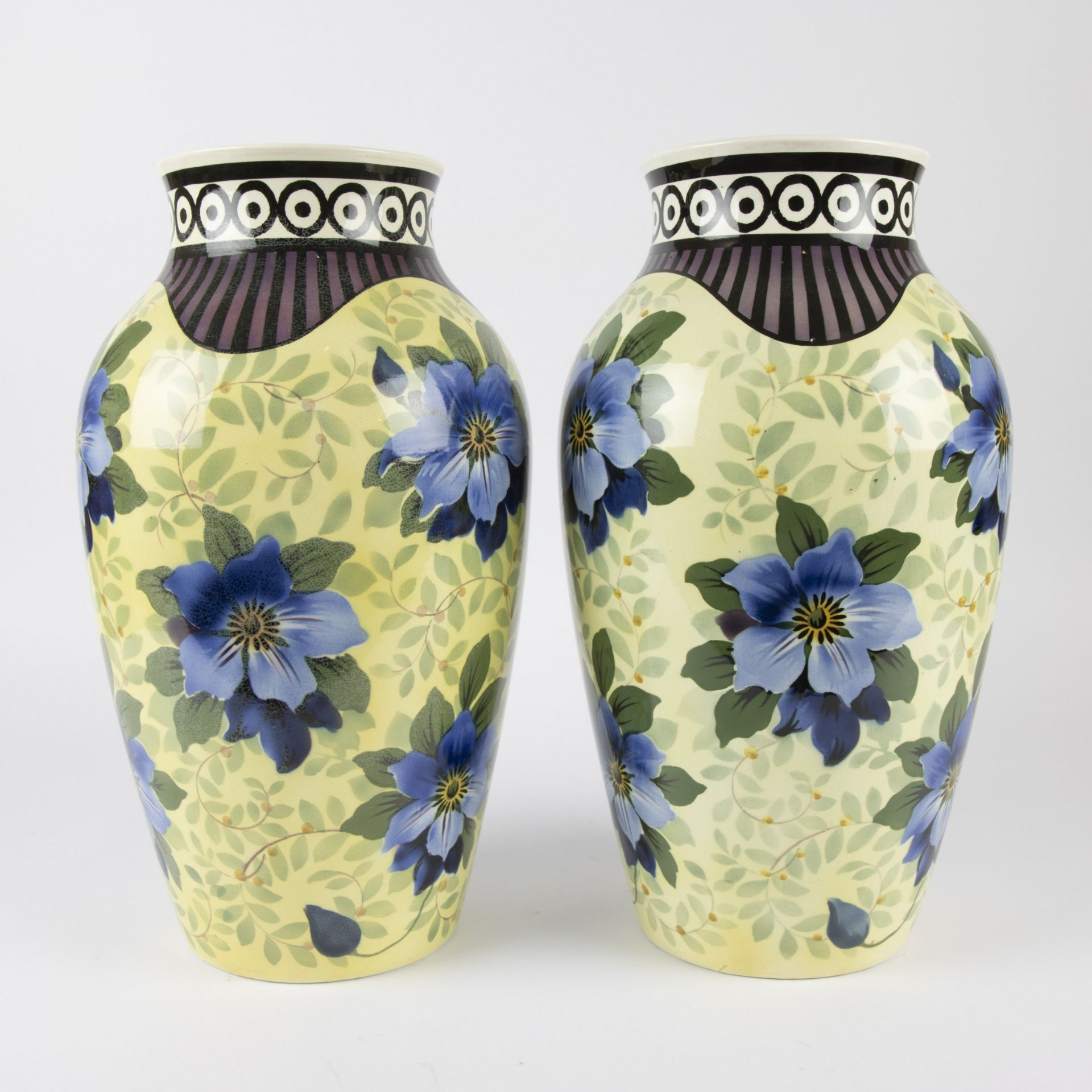 Couple vases marked Villeroy & Boch Wallerfang (1874-1909) - Bild 2 aus 6