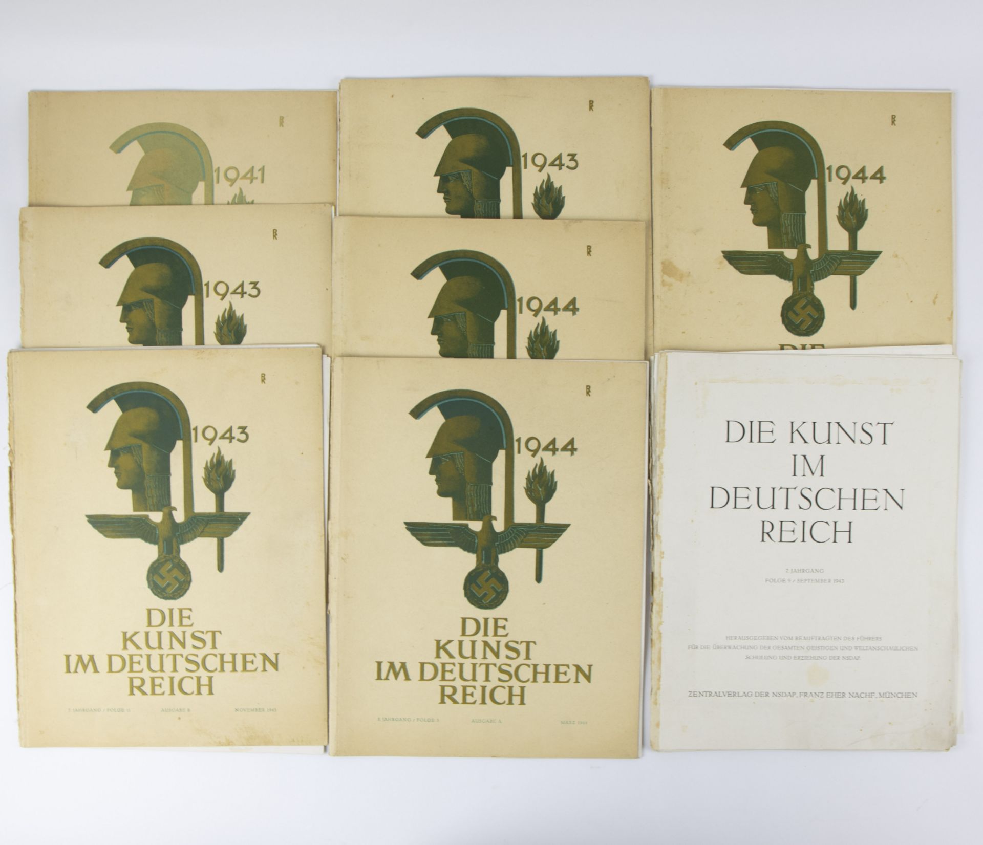 Collection Die Kunst im Deutschen Reich vintages 1941, '43 and '44 (7)