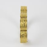 Gold bracelet with Egyptian motifs 18Kt