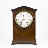 English mahogany table clock