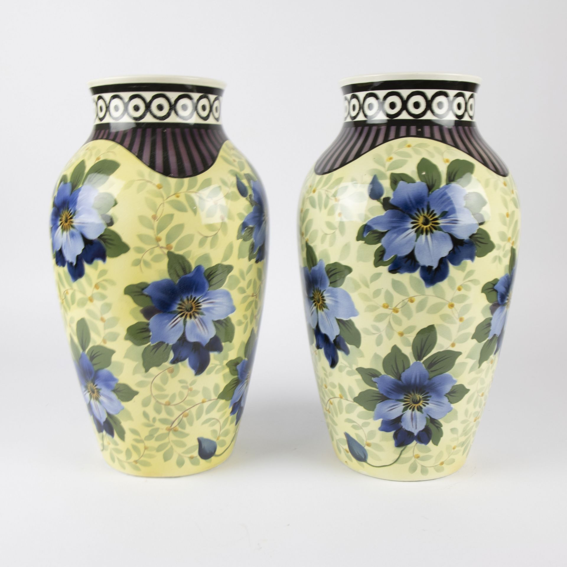 Couple vases marked Villeroy & Boch Wallerfang (1874-1909) - Bild 4 aus 6