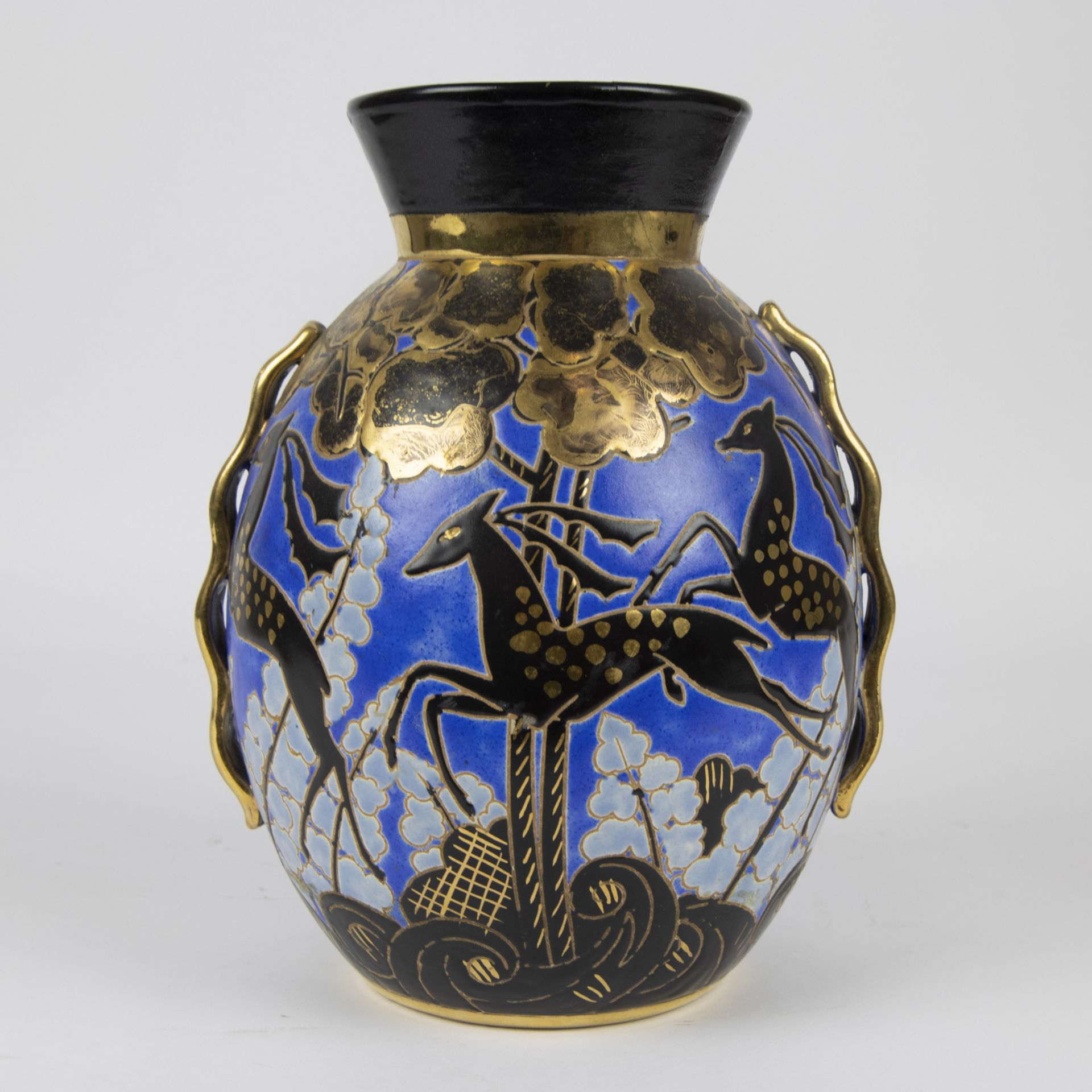 Charles Catteau and Raymond Chevalier for Boch Frères - Art Deco vase - Bild 3 aus 6