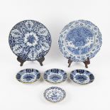 Collection of Delft plates 18th century