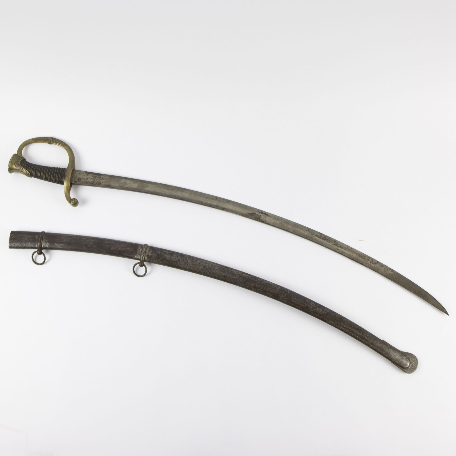 French saber officer Canonnier with scabbard, model 1829 - Bild 2 aus 4