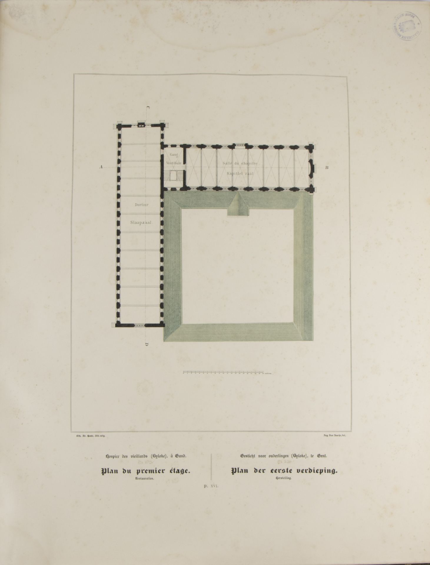 L'Hopital de la Byloke by Arthur Verhaegen 1889, 43 plates - Image 3 of 5