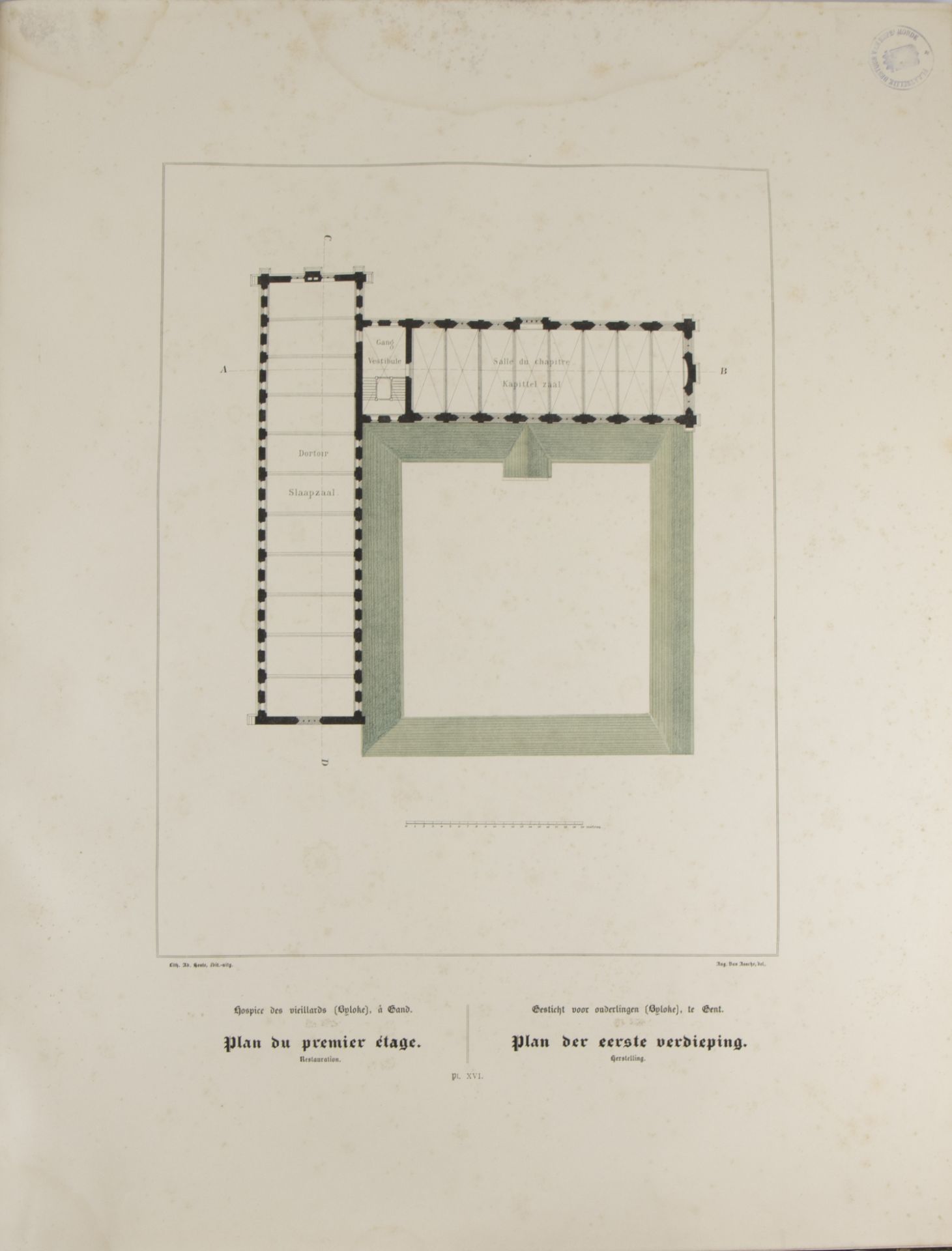 L'Hopital de la Byloke by Arthur Verhaegen 1889, 43 plates - Bild 3 aus 5