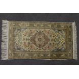 Oriental silk carpet