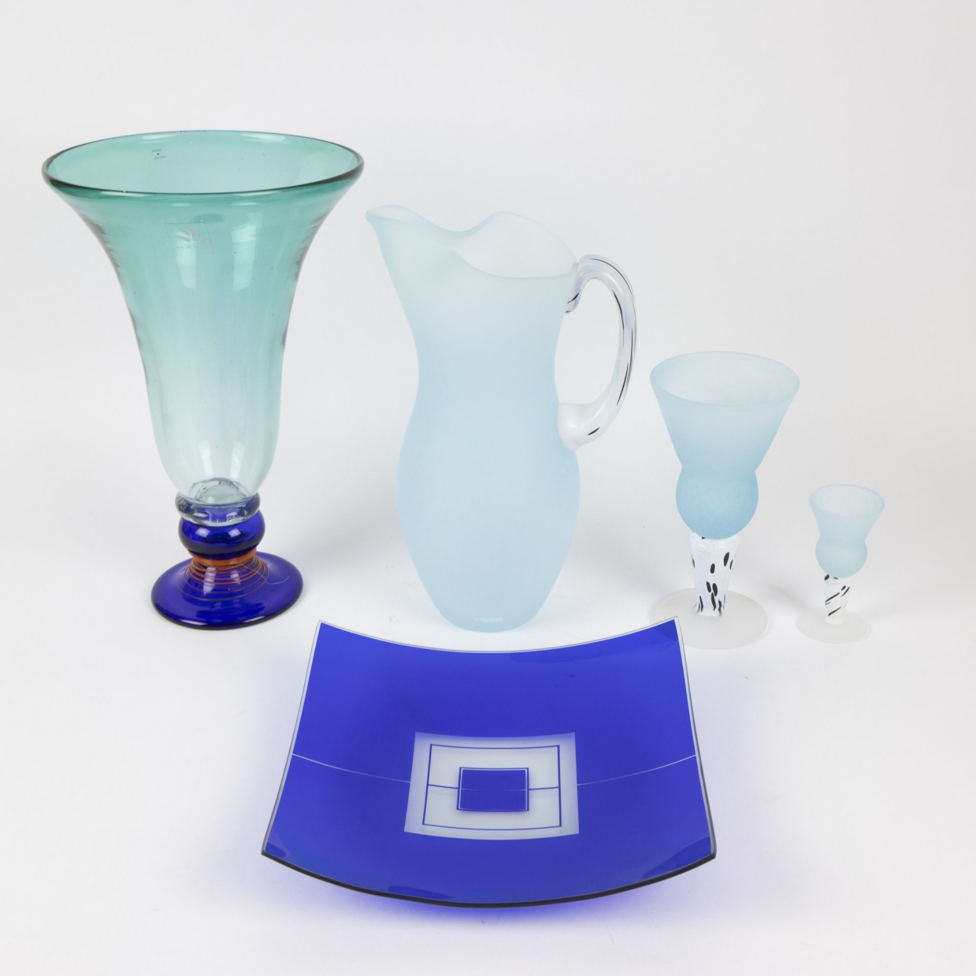 5 pieces of glassware ao Costa Boda