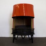 Danish vintage enamelled wood stove from the 60s