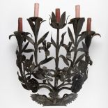 Big wrought iron castle wall chandelier